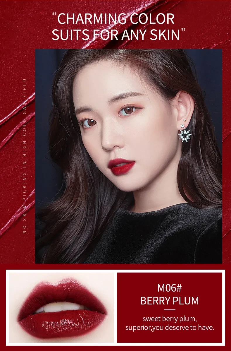 Long-Lasting Matte Finish for Soft Lips