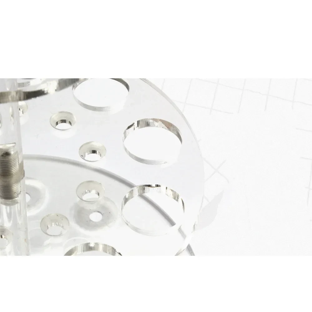 Acrylic Double-layer Round Makeup Display Drying Rack