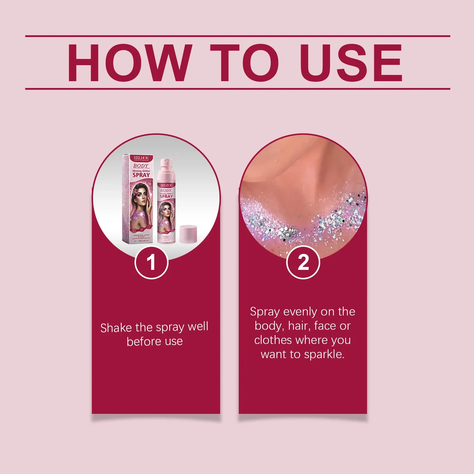 Stage Makeup Glitter Spray Facial Clavicle