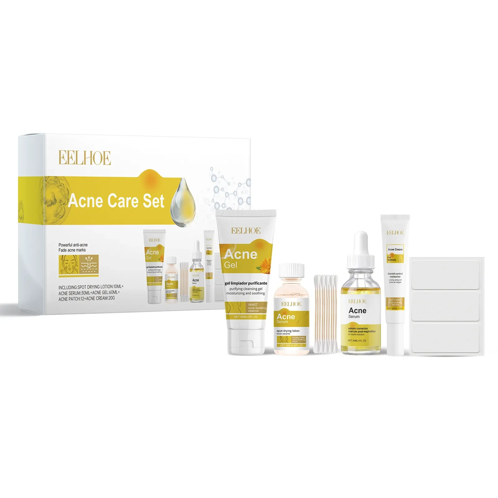 Acne Skin Skin Care Set Care Tender