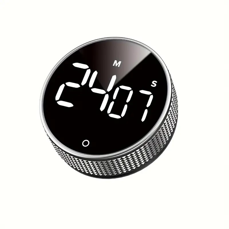 Stylish Circular Kitchen Timer - Rotating Time Management Tool for Cooking, Baking, Sports & More