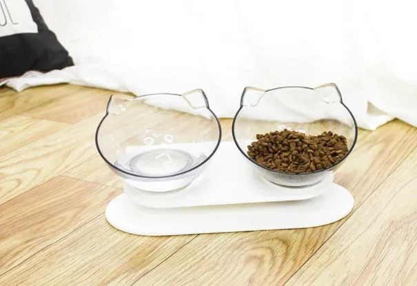 Pets Feeding Double Bowl