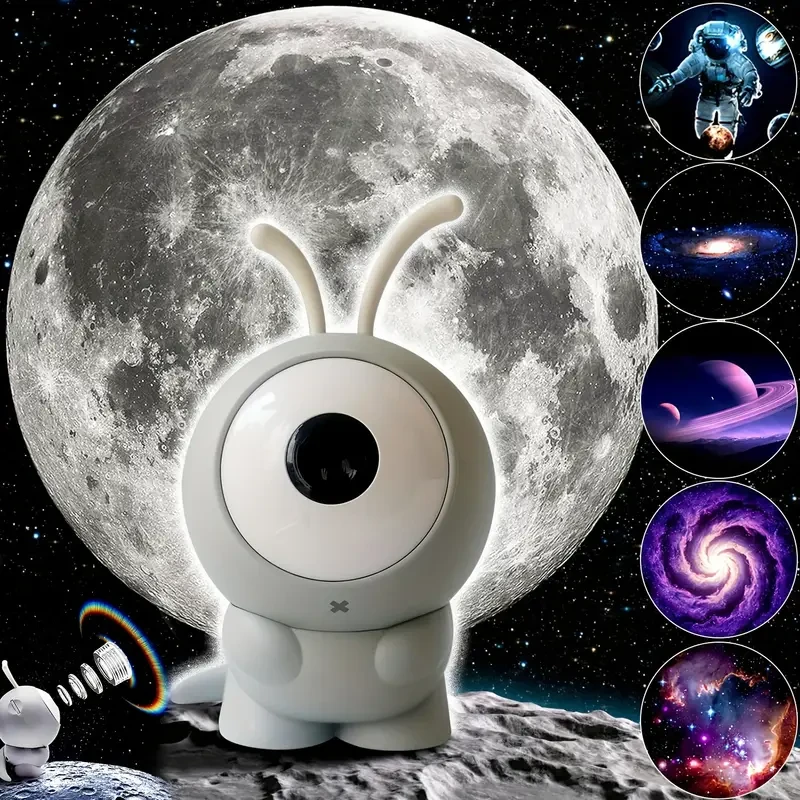 Enchanting Monster Galaxy Projector Lamp - 360 Rotating Astral Display