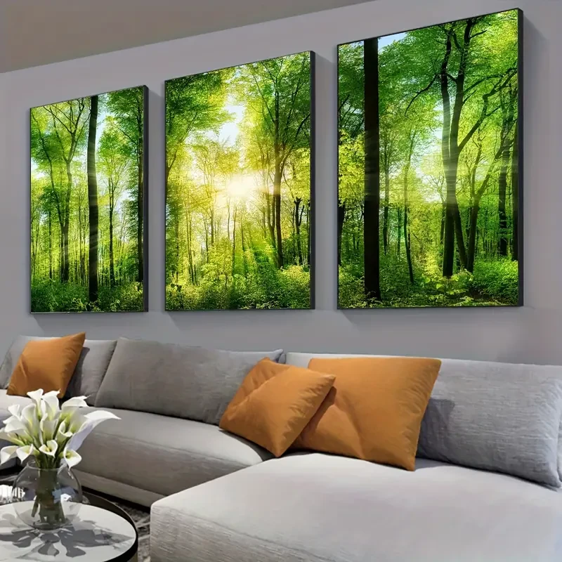 3pcs/set Unframed Canvas Poster, Modern Art, Natural Landscape