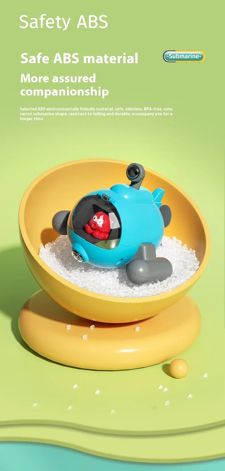 Water Toys Luminous Catapult Submarine Bath Toys