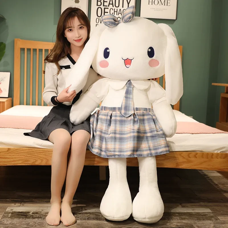 Very Large Cute Bunny Bow Plush Toy Pillow