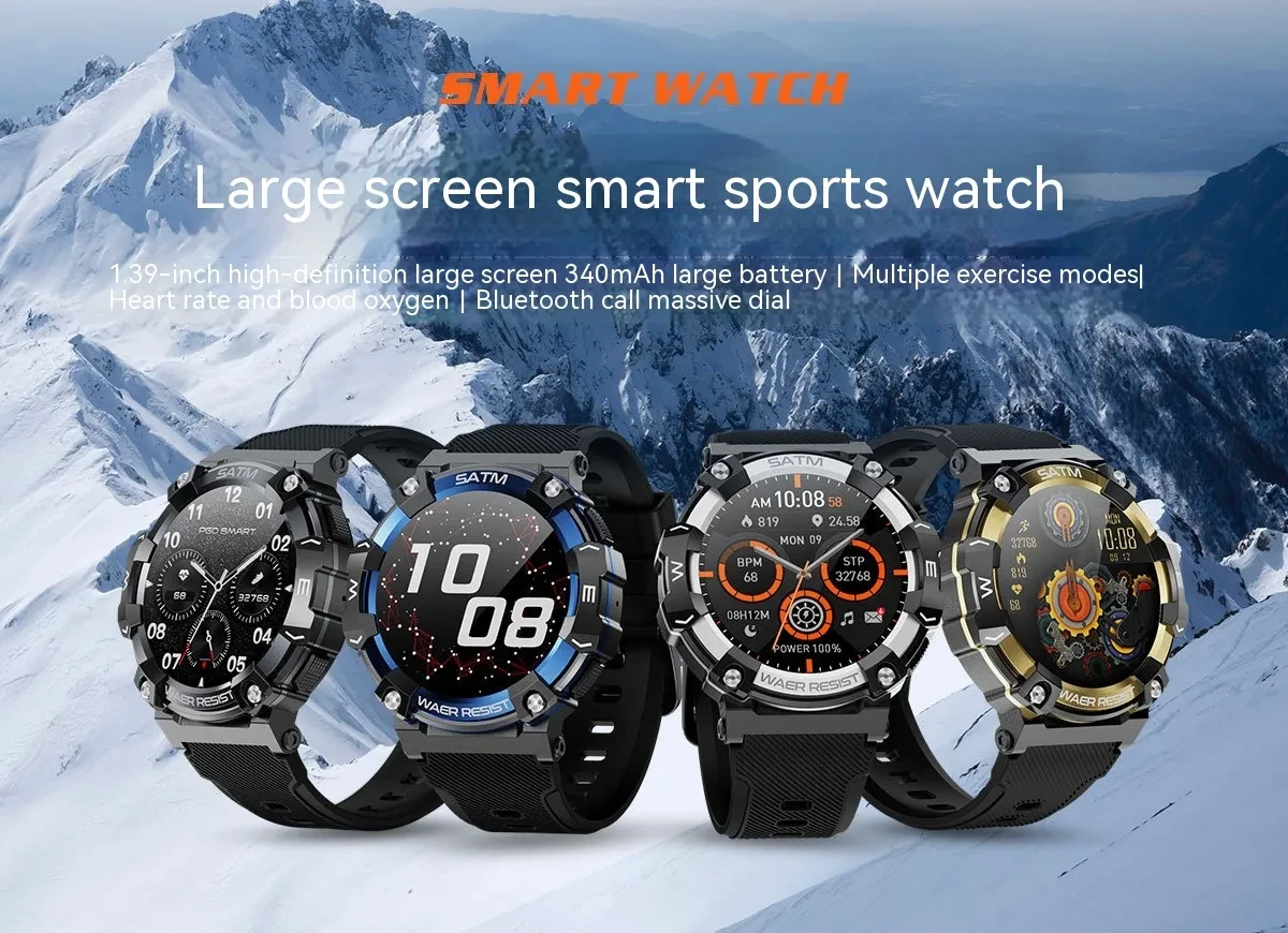 Smart Watch Multi-function Heart Rate Detection Sleep Male