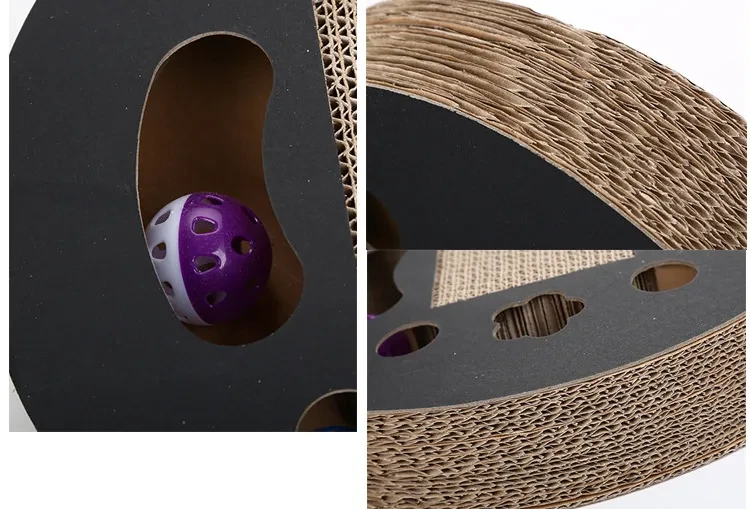 Corrugated cat scratch board cat toy