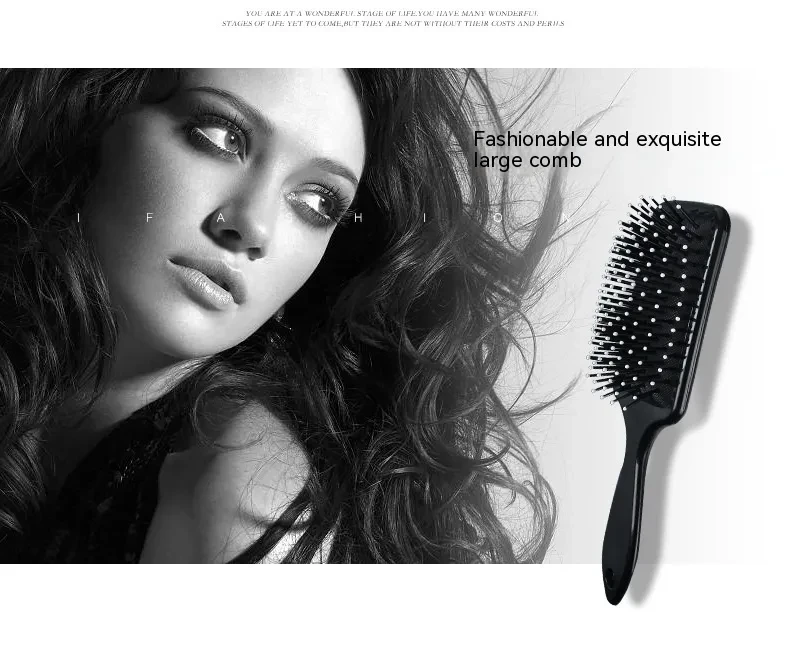 Solid Color Airbag Massage Anti Knot Hair Comb