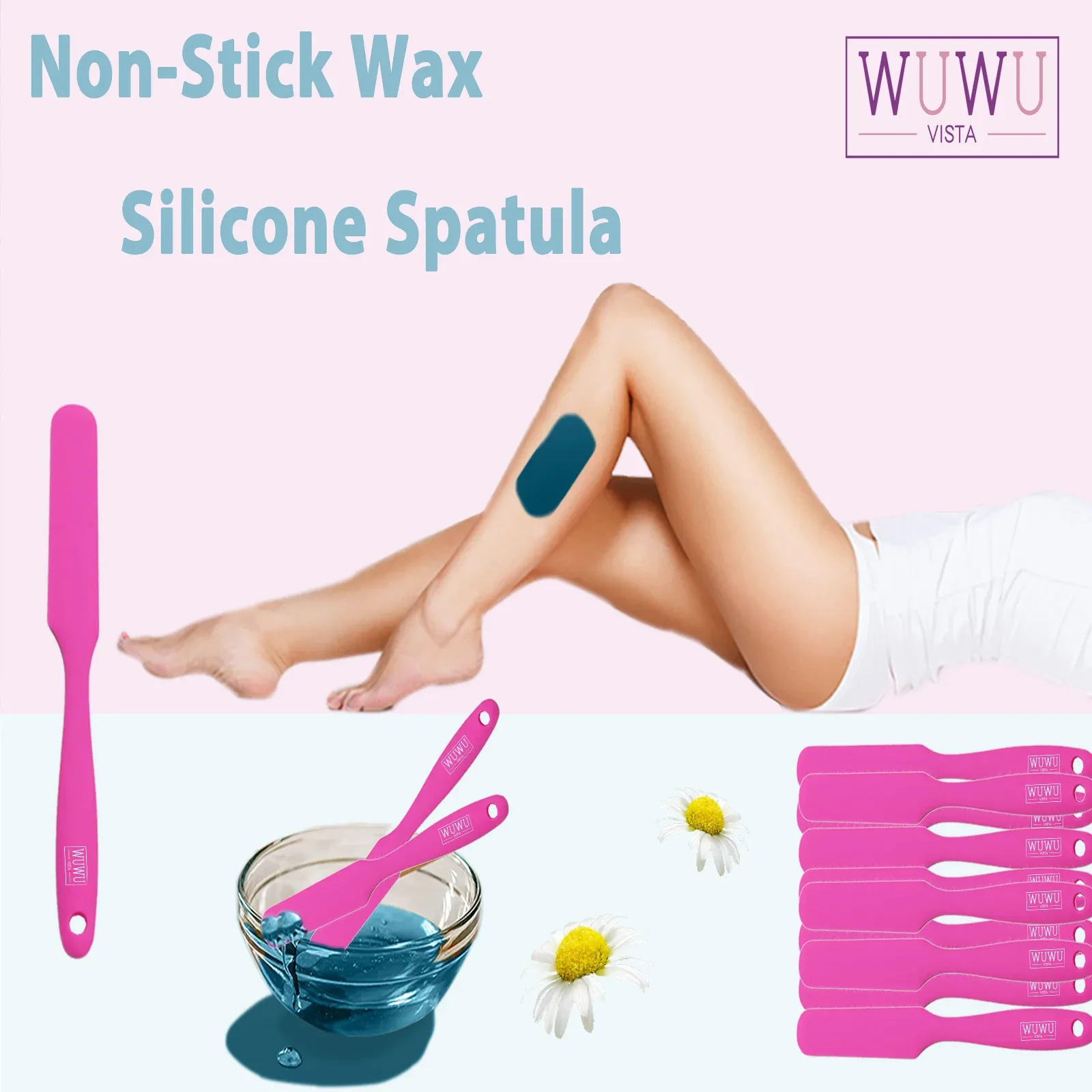 Reusable Large Area Hair Removal Wax Scraper