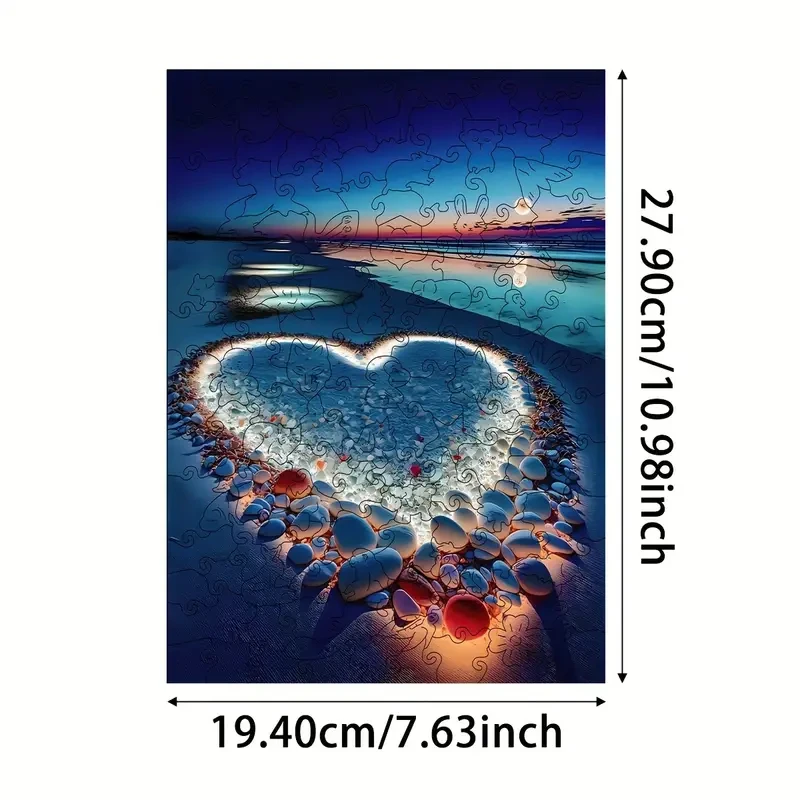 Irregular Animal-Shaped Wooden Puzzle for Adults Brain Teaser Gift