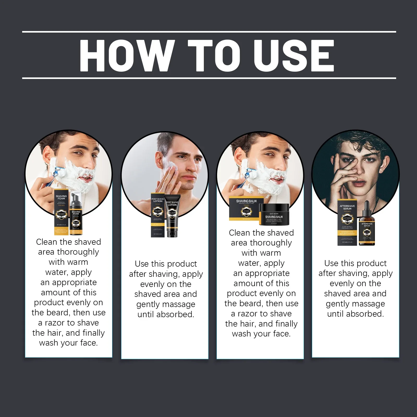 Men's Gentle Cleaning And Care Beard Moisturizing Care