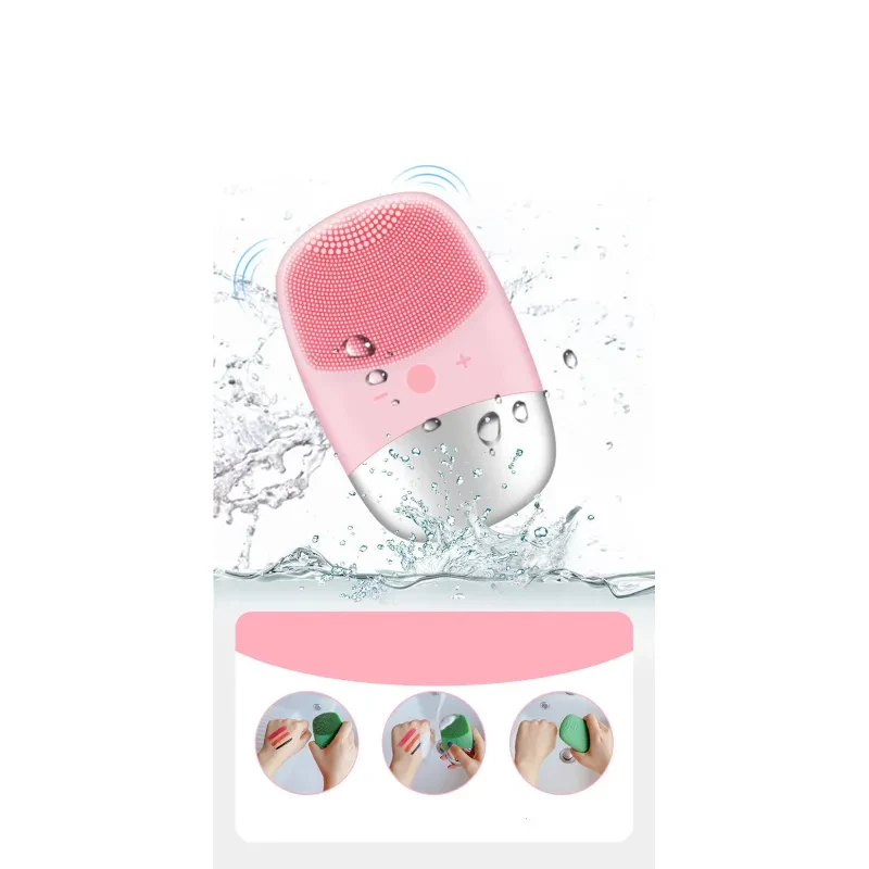 Mini Silicone Electric Facial Cleanser Brush