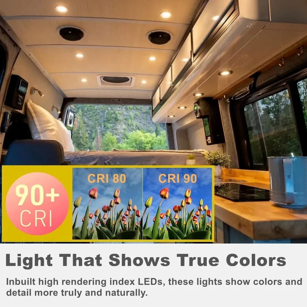 12 Volt LED Ice Hockey Light RV Boat Embedded