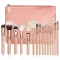 15 Makeup Brush With Bag Rose Gold Makeup Brush Multi-function Makeup Tool Set