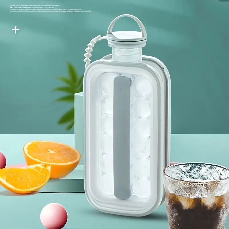 2-in-1 Portable Ice Maker & Cube Tray - Non-Electric & Battery-Free