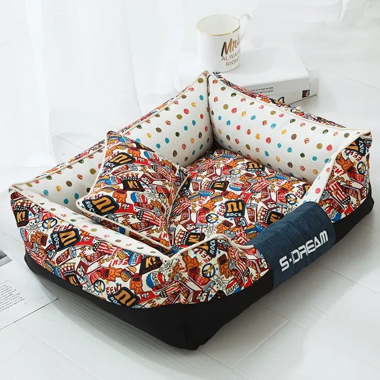 Pet House Bed Accessories With Mat