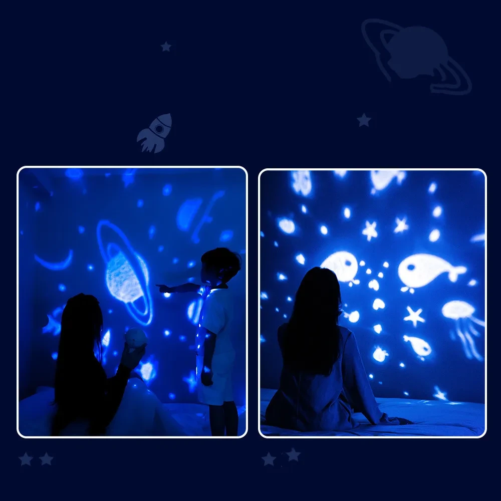 Galaxy Star Projector Starry Sky Night Light Lamp