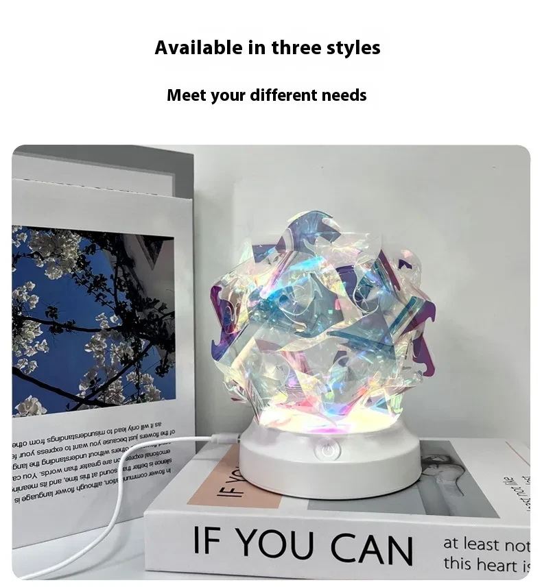 Bedroom Bedside Lamp Colorful Color Changing Northern Lights Small Night Lamp