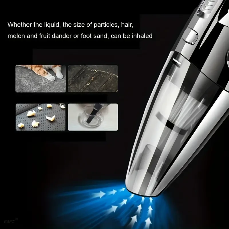 Car Wireless Vacuum Cleaner Large Capacity Dust Cup Strong Suction