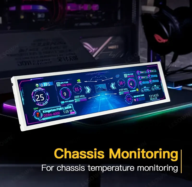 LESOWN 28.7cm Ultra-Wide Bar Monitor