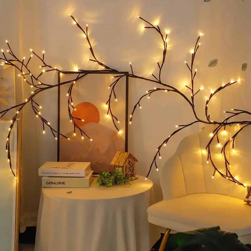 USB-Powered Willow Branch LED Wall Decor  96 Lights