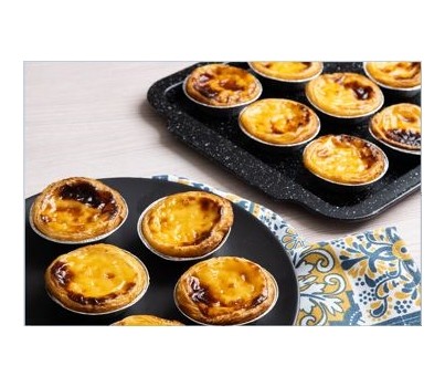 TARTS PORTUGUESE CUSTARD BAKED 65GM 60s (FRENCH BAKERY)(740)