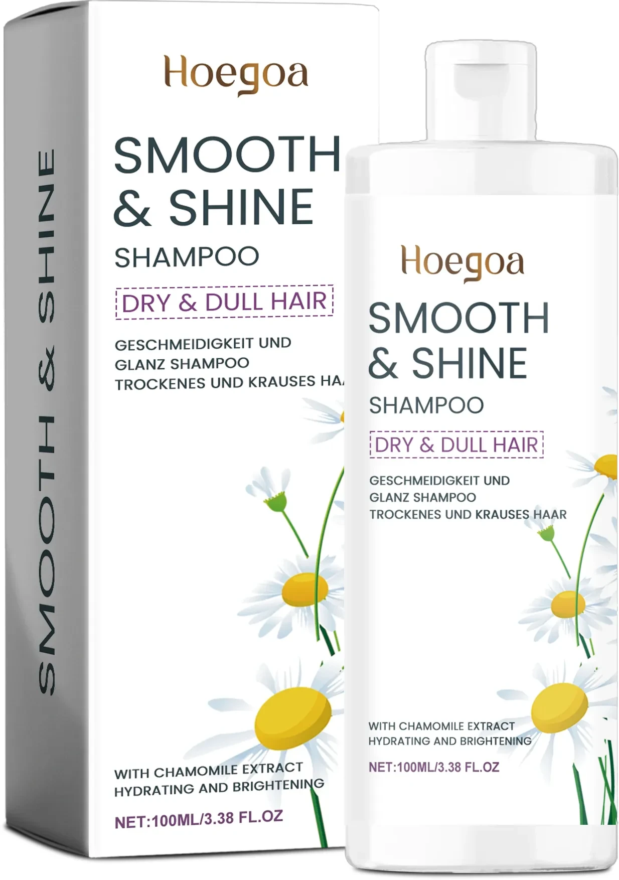 Chamomile hair care and moisturizing shampoo