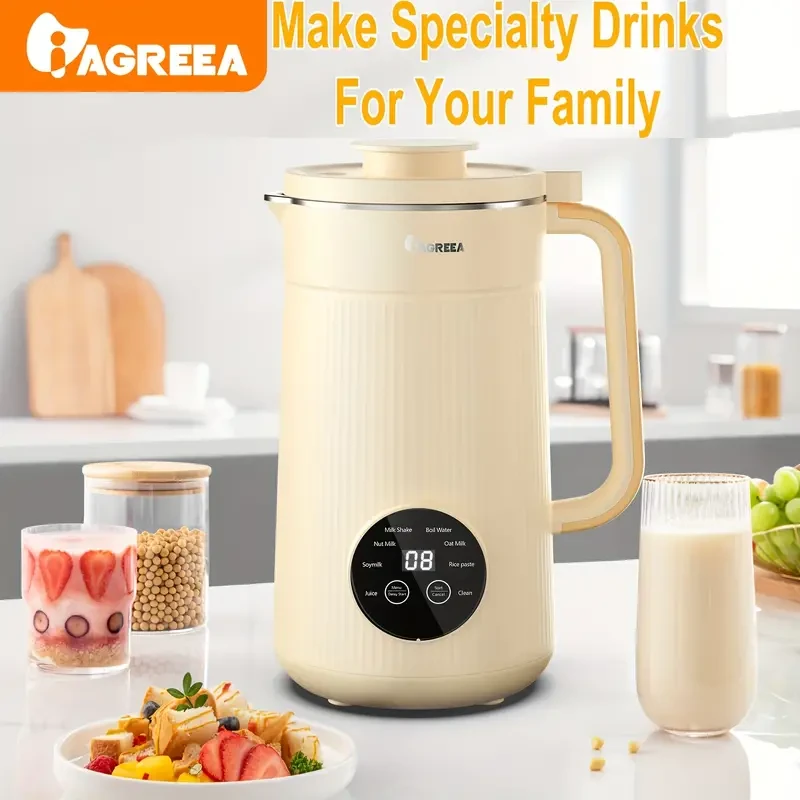 IAGREEA 34oz Soy Milk and Nut Milk Maker - Heavy Duty Blender