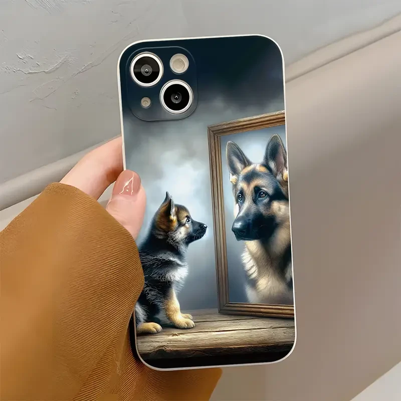 Cool German Shepherd Dog Design Case for iPhone