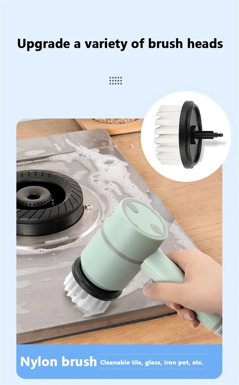 Electric Cleaning Brush Dishwashing Automatic