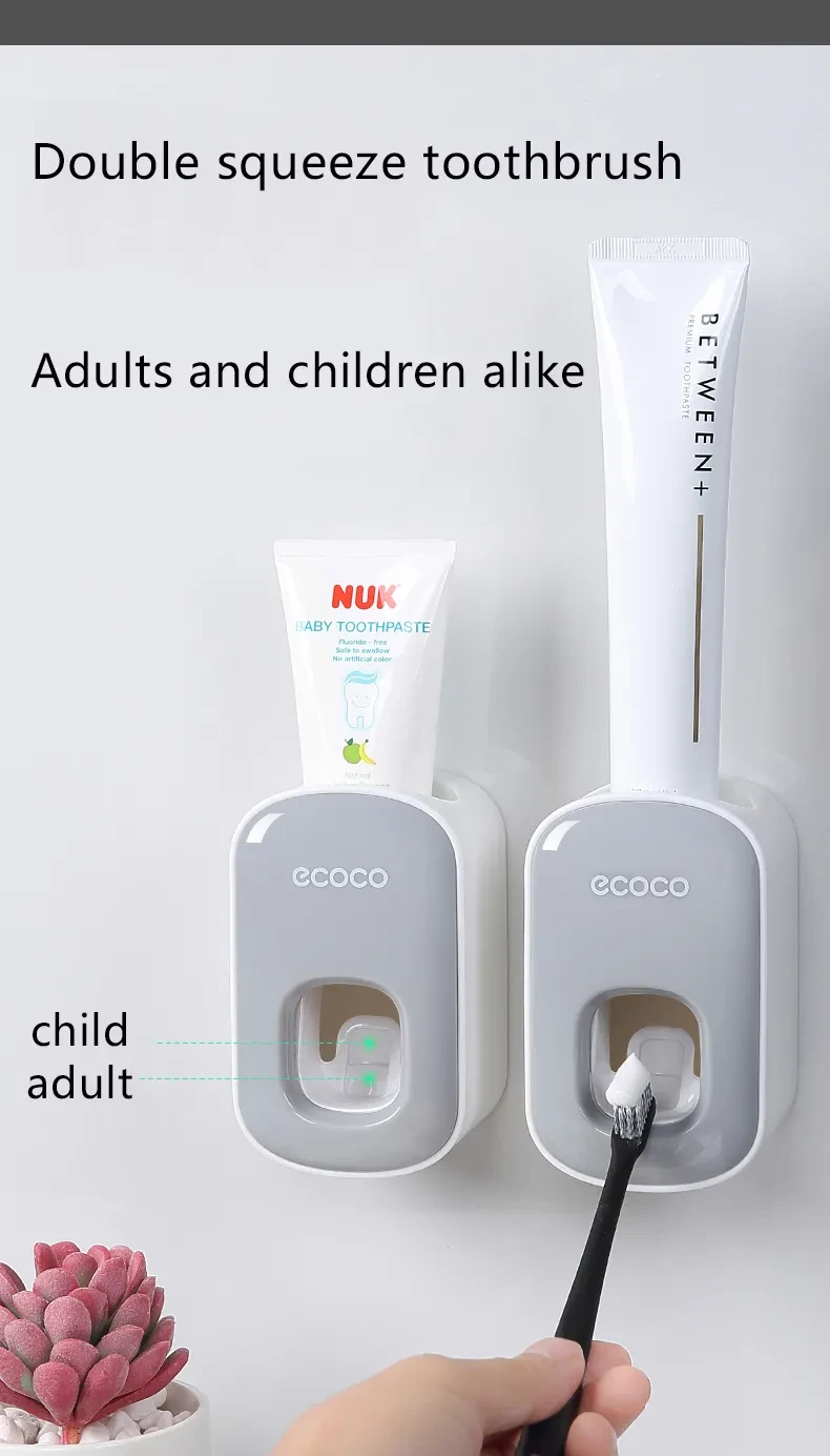 Wall Mounted Automatic Toothpaste Holder