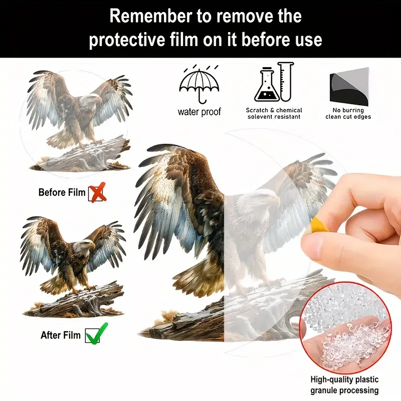 Majestic Eagle Winged Acrylic Desk Decor
