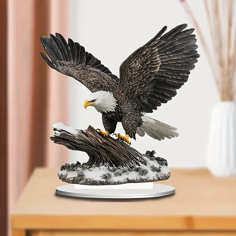Majestic Eagle Acrylic Sun Catcher with Stand