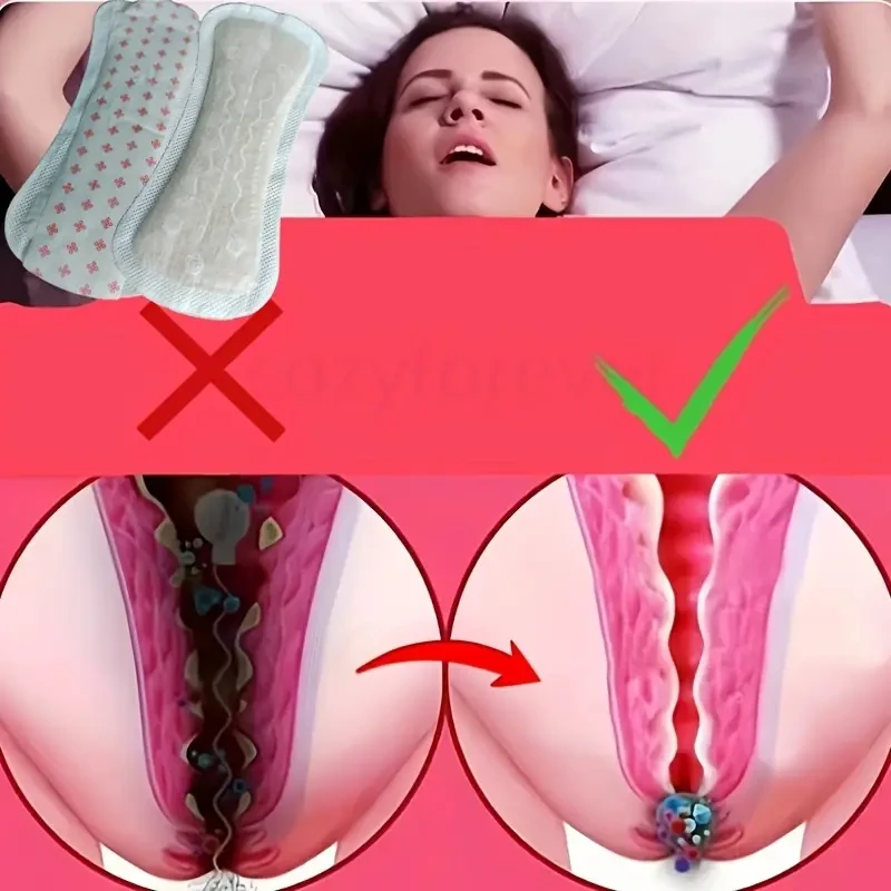 Bamboo Fiber Vaginal Pads for Daily Deep Cleansing: Effectively Absorb Secretions and Address Odor and Itching - Multiple Packaging Options
