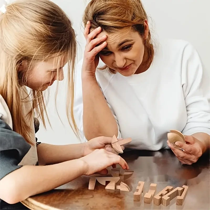 Wooden Magic Ball Puzzle Brain Teaser Toy & Intelligence Game