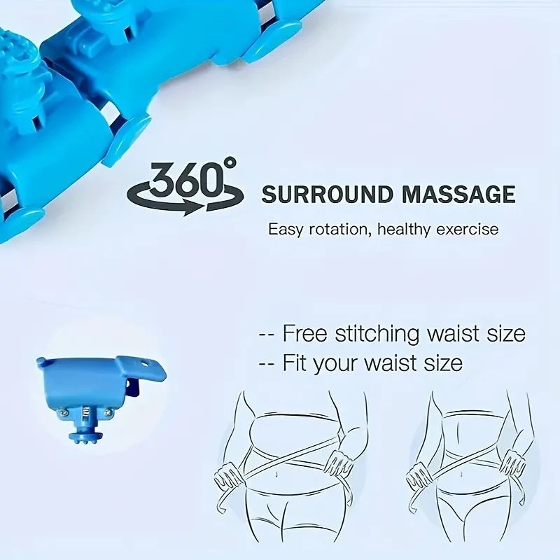 Detachable 24-Section Fitness Hoop with Solid Ball