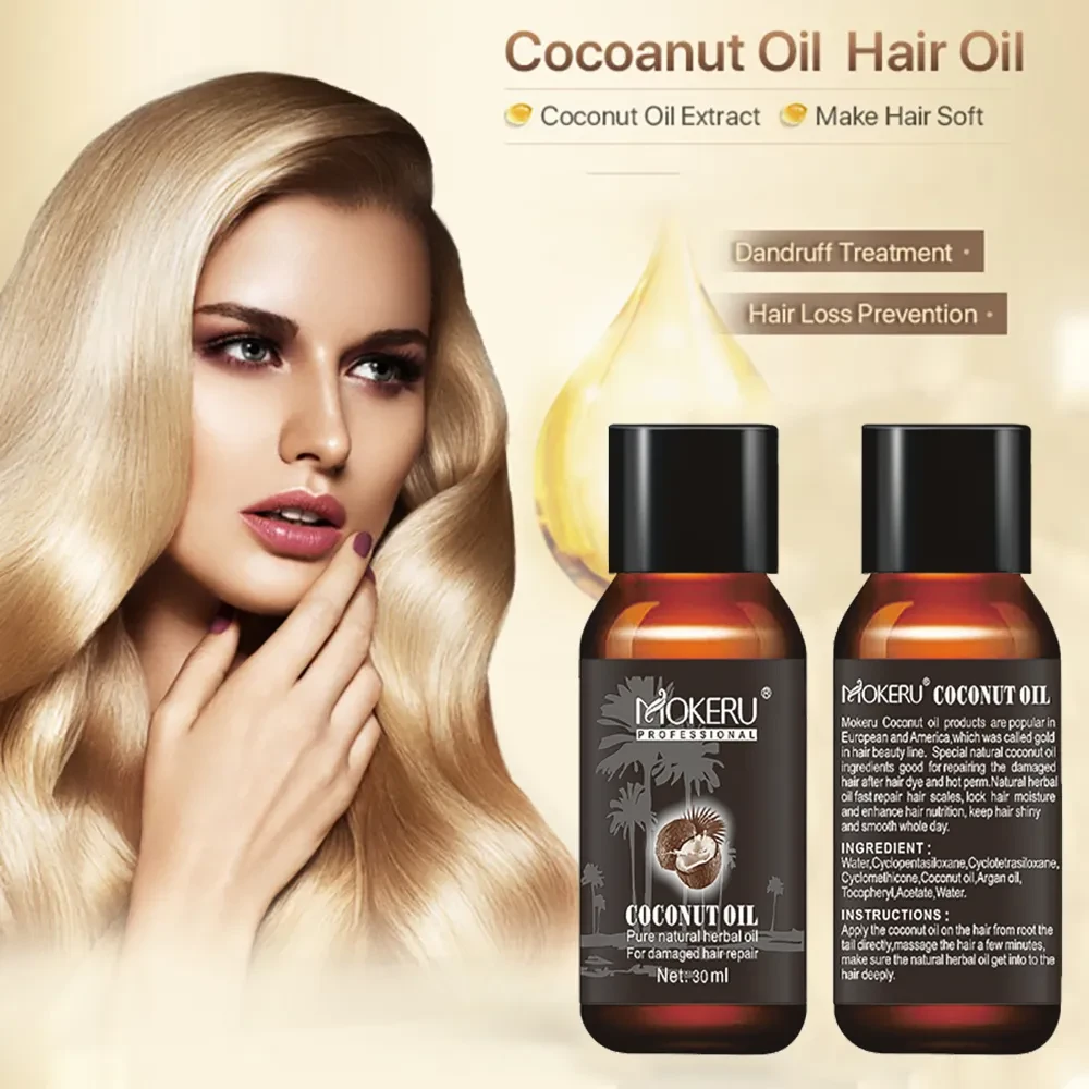 Coconut Oil Repair Frizz Repair Damage Hair Care
