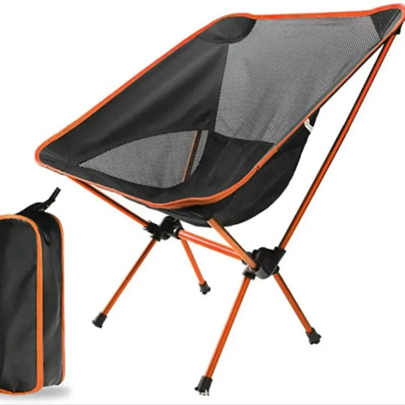 Ultra-Lightweight Deluxe Portable Camping Chair - Compact Folding Backpacking Chair with Carrying Bag, Collapsible, Ergonomic, and Water-Resistant