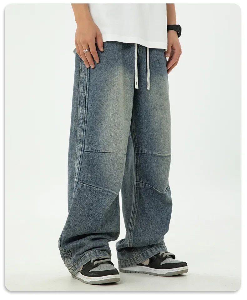 Man Pair Pleated Japanese Drawstring Trousers
