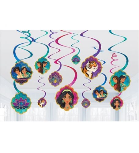 Aladdin Spiral Hanging Swirl Decorations