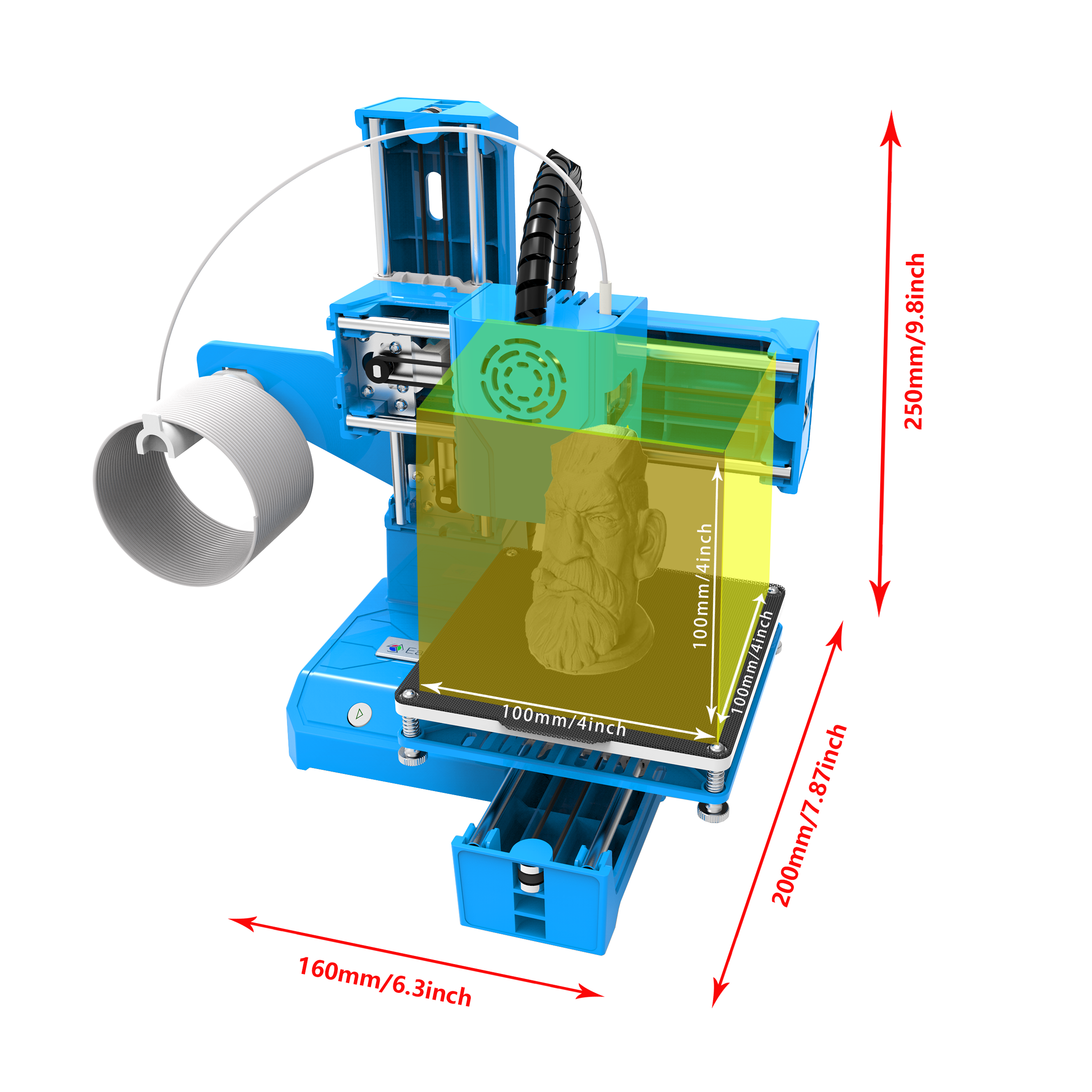 EasyThreed K9 Mini 3D Printer Entry-Level, Easy-to-Use 3D Printing Solution