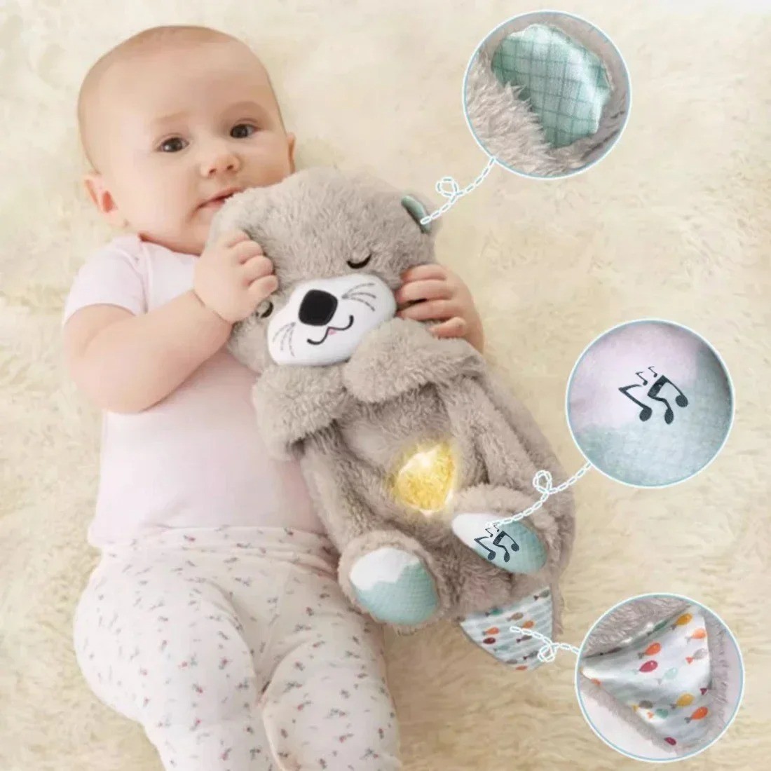 CuddliOtter - Breathing Otter Plush