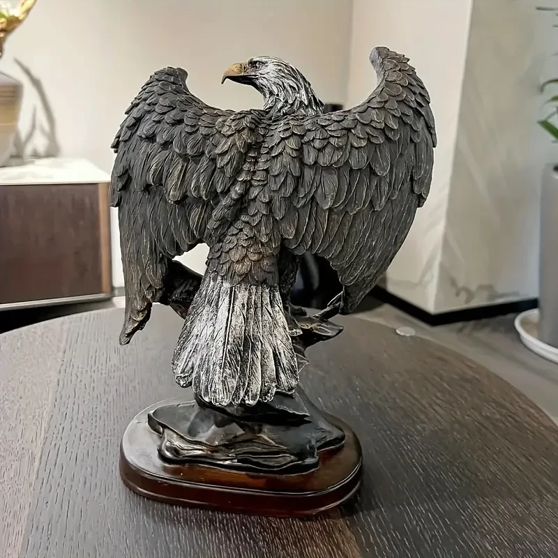 1pc Eagle Statue Resin Sculpture Frgurine