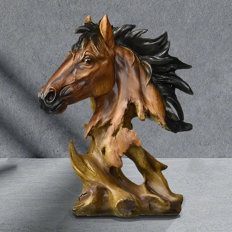 1pc Majestic Horse Head Sculpture