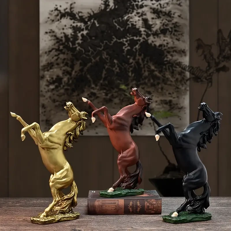 Exquisite Resin Horse Figurine Sculpture
