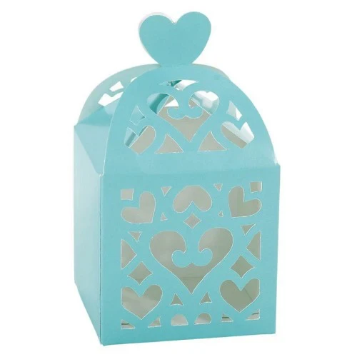 Lantern Paper Favor Box - Robin's-Egg Blue - Pack of 50