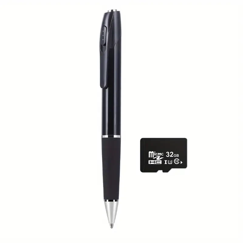 Full HD 1080P Mini Security Camera Pen - Portable with Local Recording