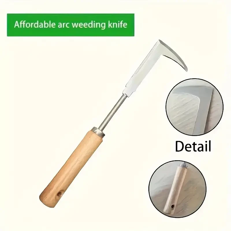 Stainless Steel Weed Puller  Hooked Gardening Knife