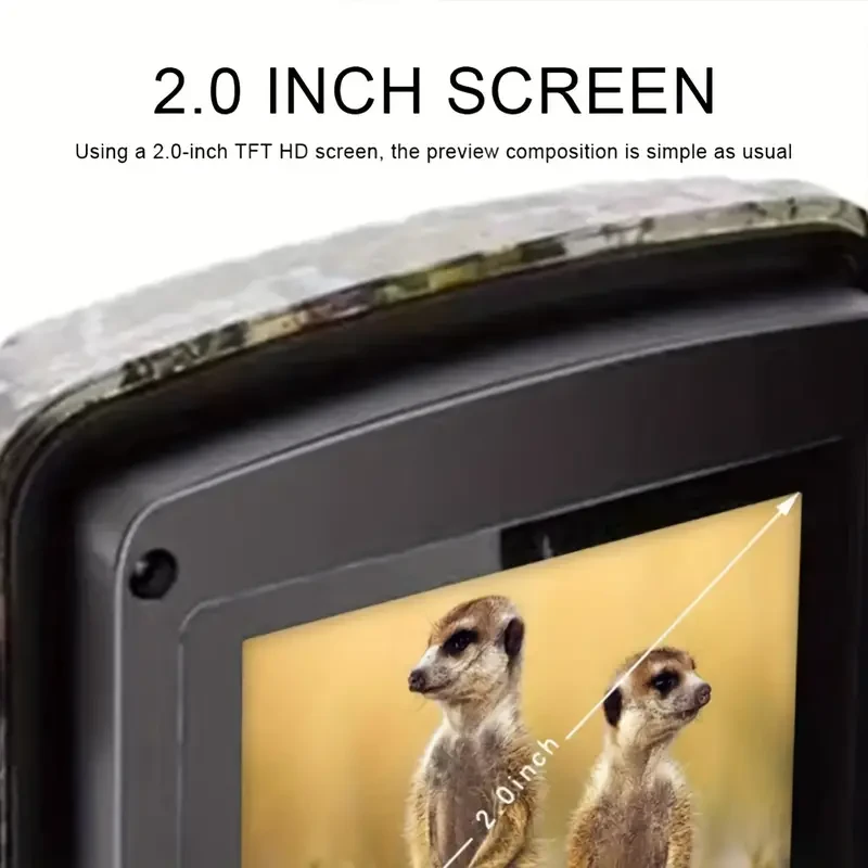 HD Wildlife Trail Camera - Hunting Camera with 2-Inch Screen